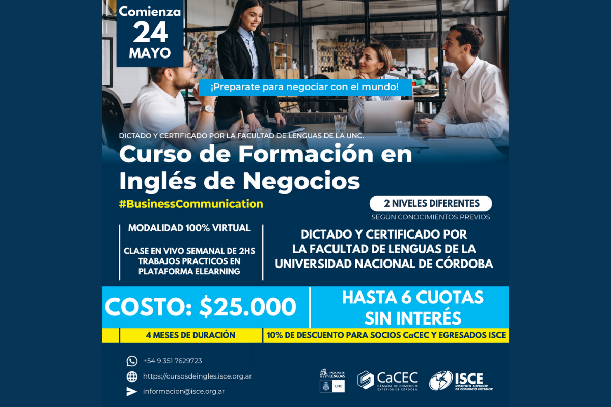 Destáquese en el mundo empresarial: Inglés de Negocios en el ISCE