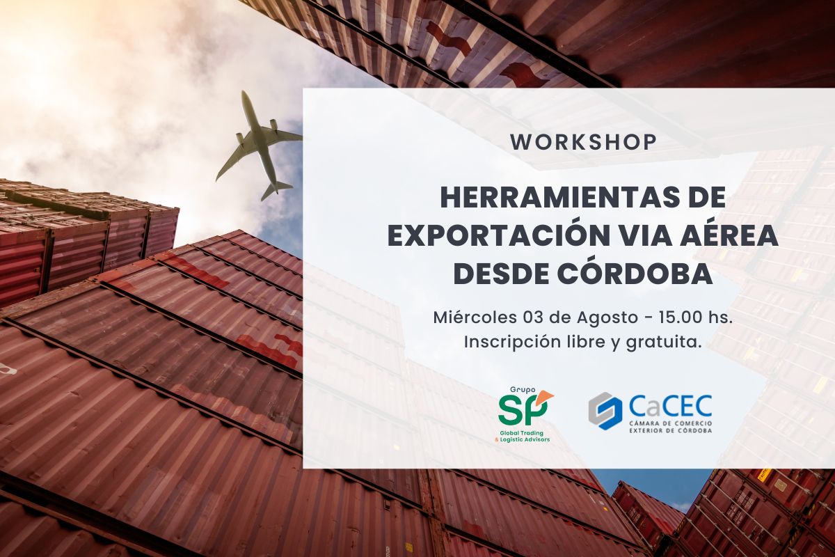 Workshop: Herramientas de exportación vía aérea desde Córdoba