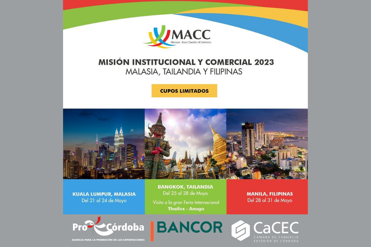 Misión Institucional y Comercial: Malasia, Tailandia y Filipinas