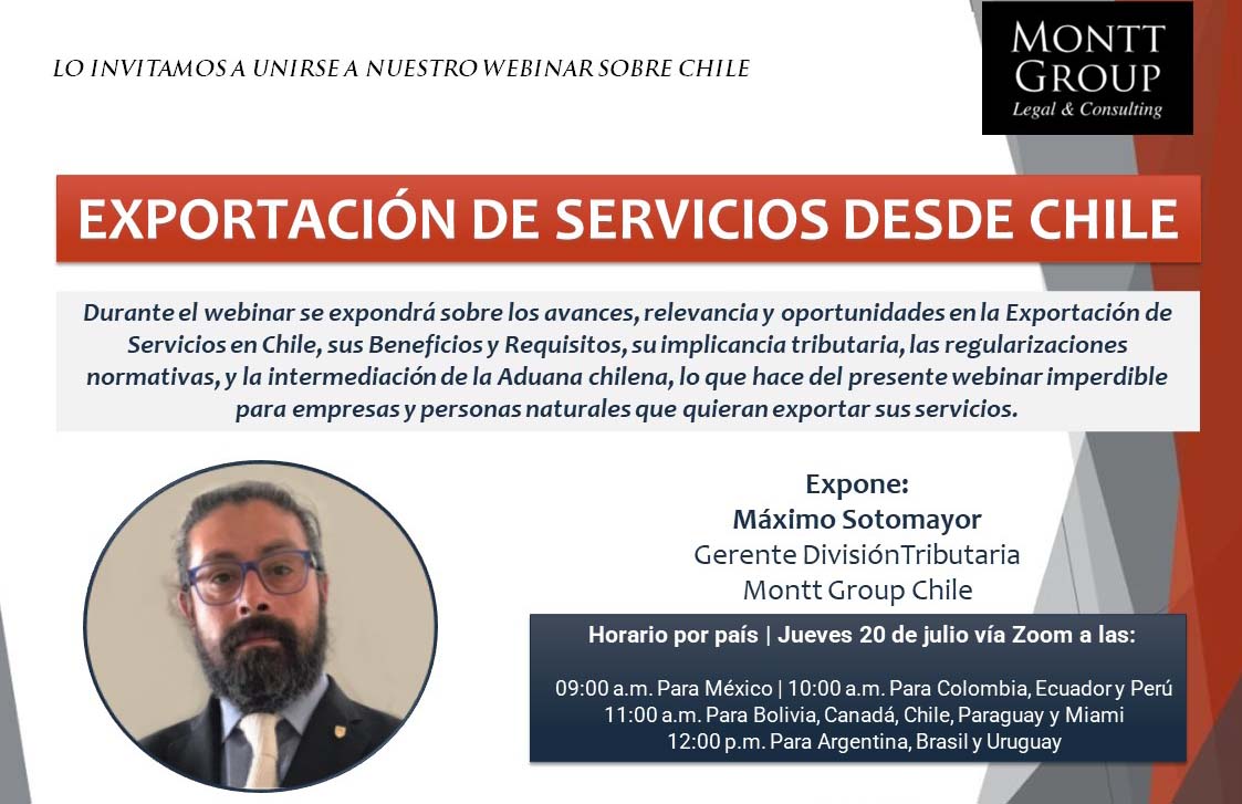Webinar Exportación de Servicios desde Chile