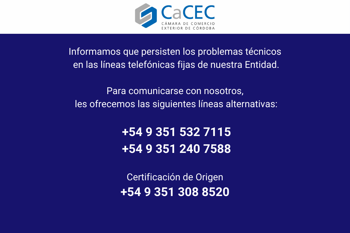 Líneas telefónicas para comunicarse con CaCEC