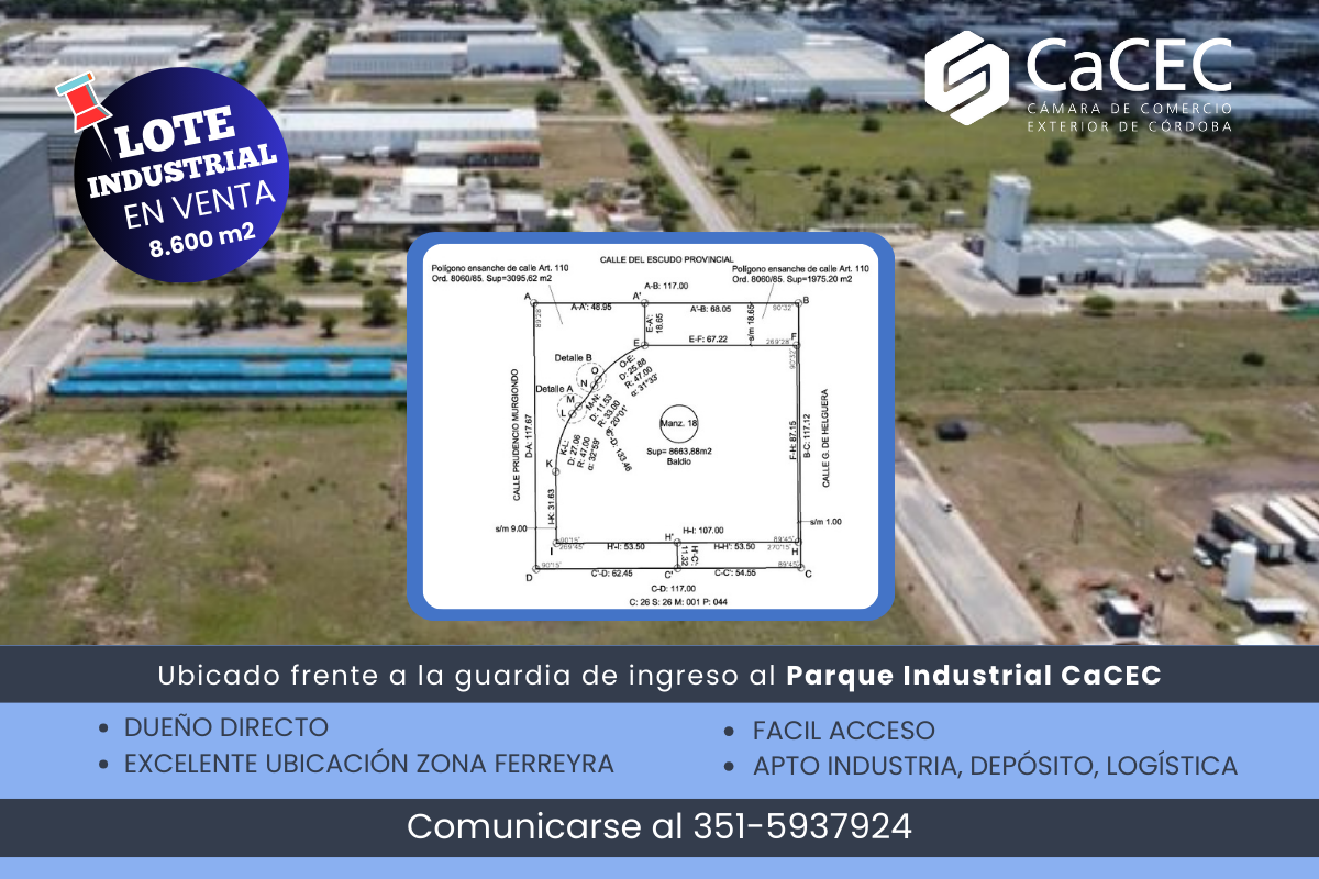 Lote industrial en venta en ubicación estratégica